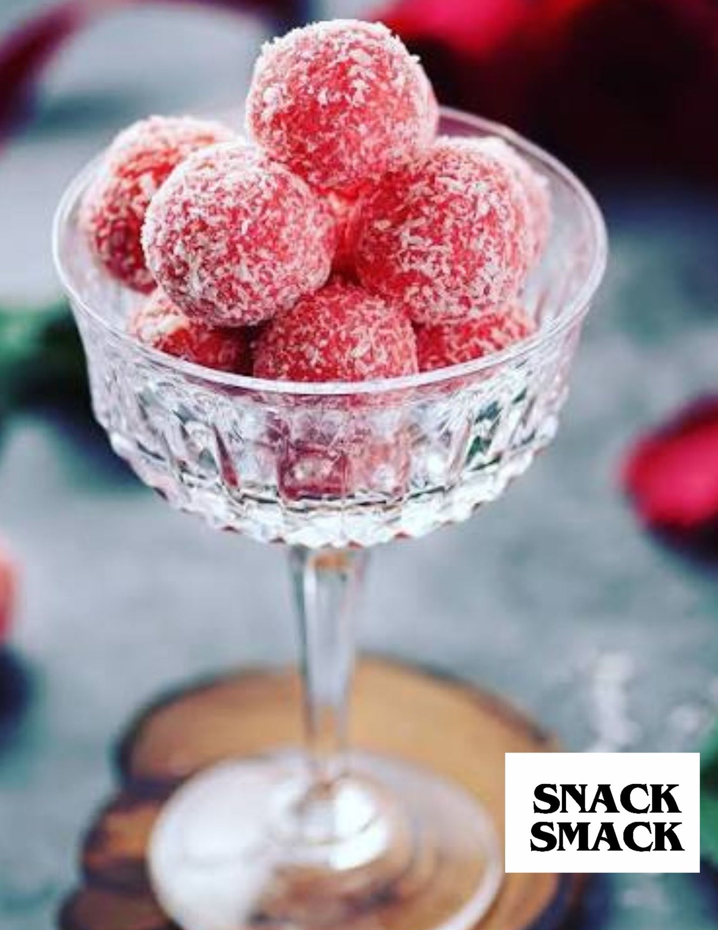 Rose coconut ladoo | the snack smack
