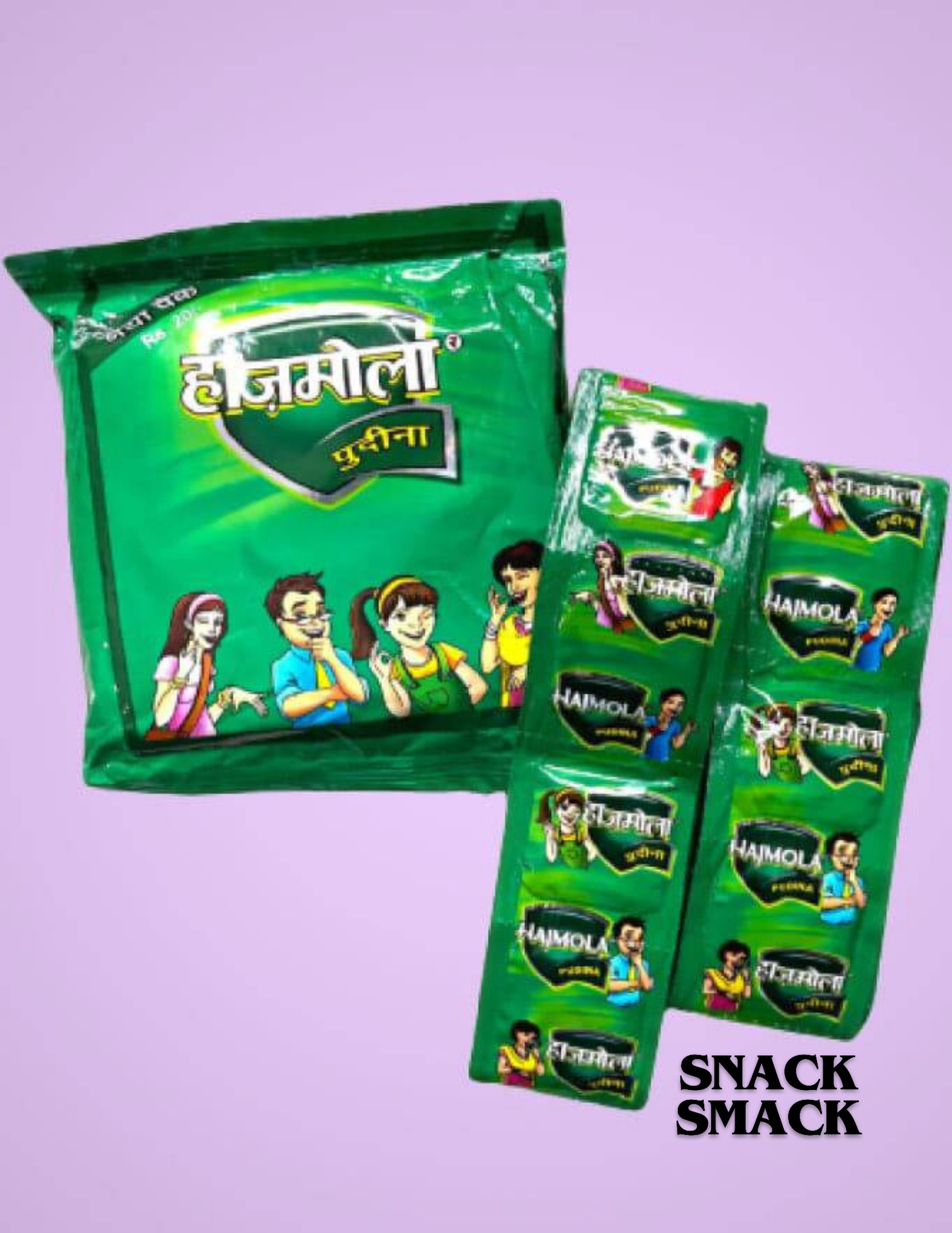 Hajmola pudina | pack of 20 | Indian Flavour | The Snack Smack