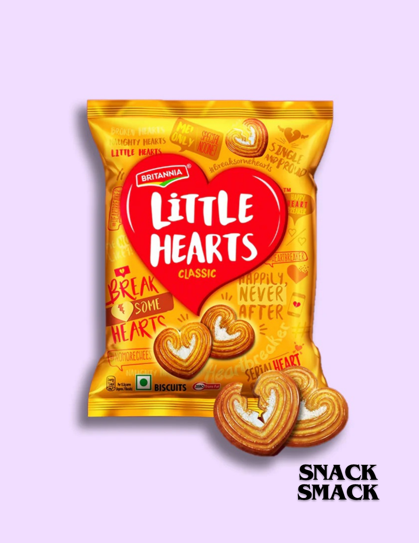 Little hearts | 1 pack | Indian Flavour | The Snack Smack