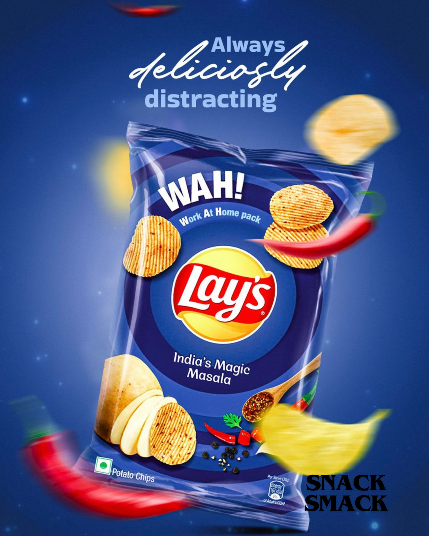 Lays magic masala | pack of 1 |The Snack Smack