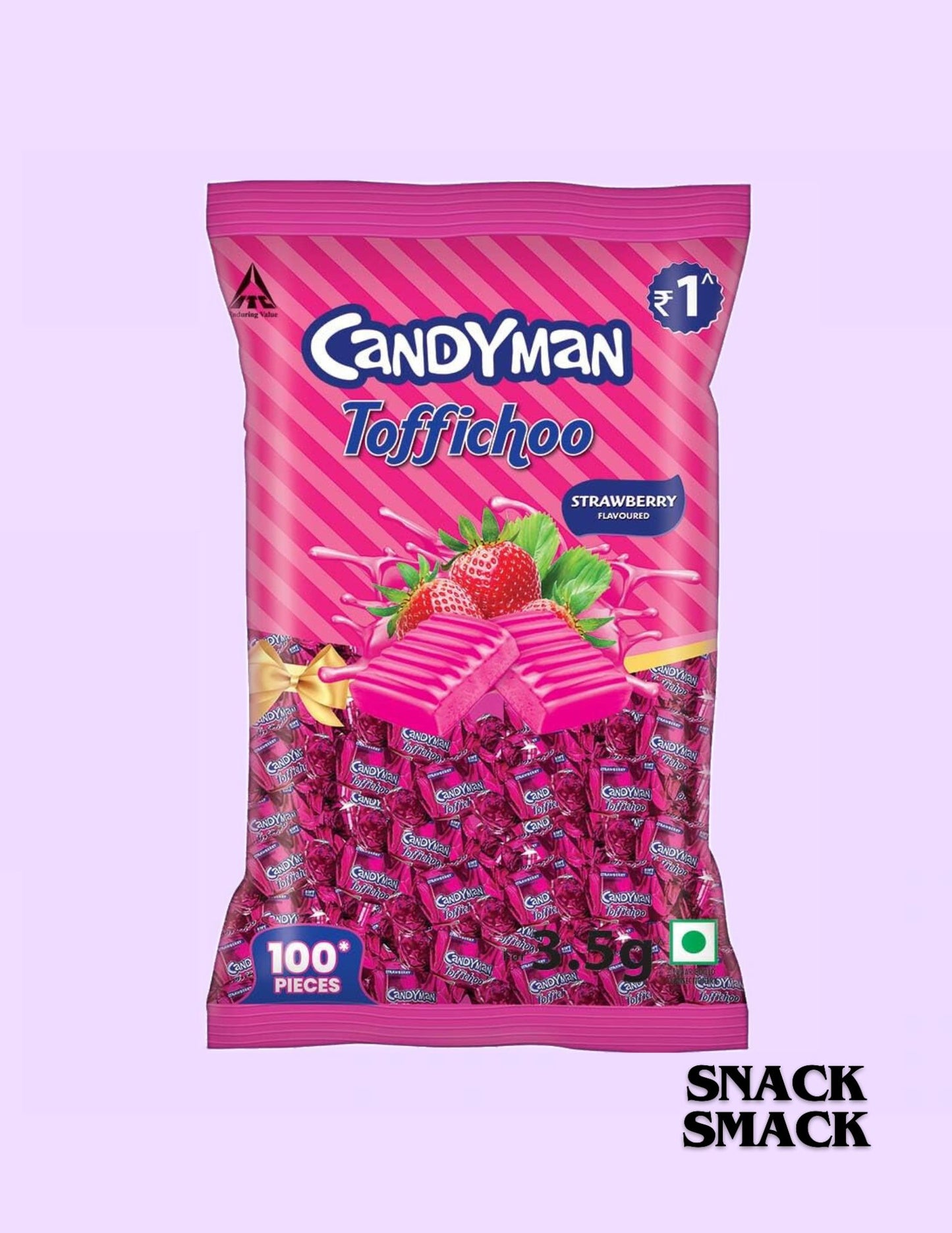 Candyman Toffichoo Strawberry Candy | the snack smack