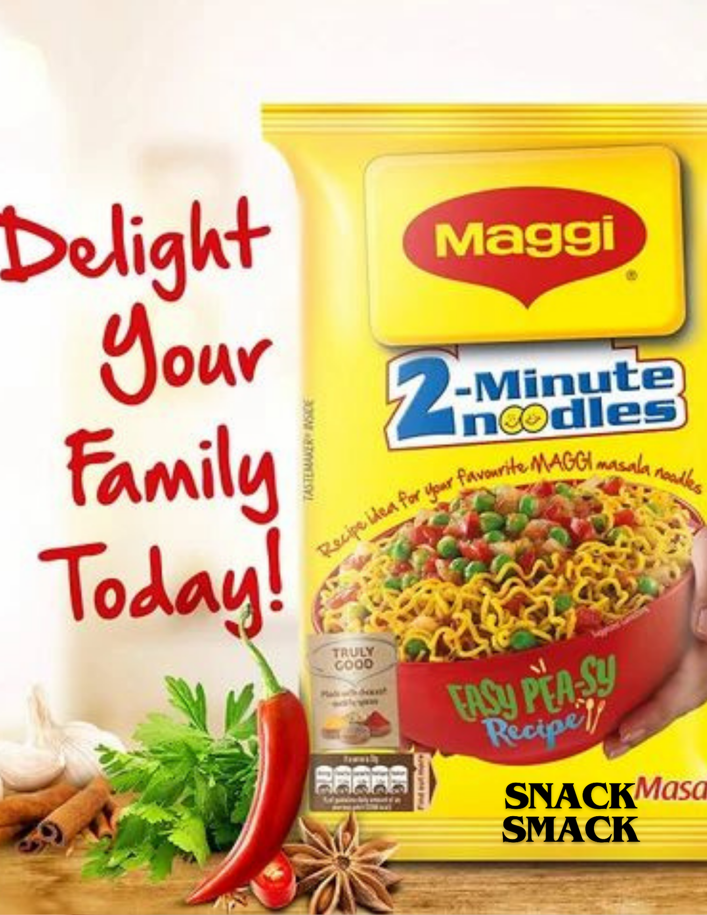 Indian Masala Maggi | pack of 2 |The Snack Smack